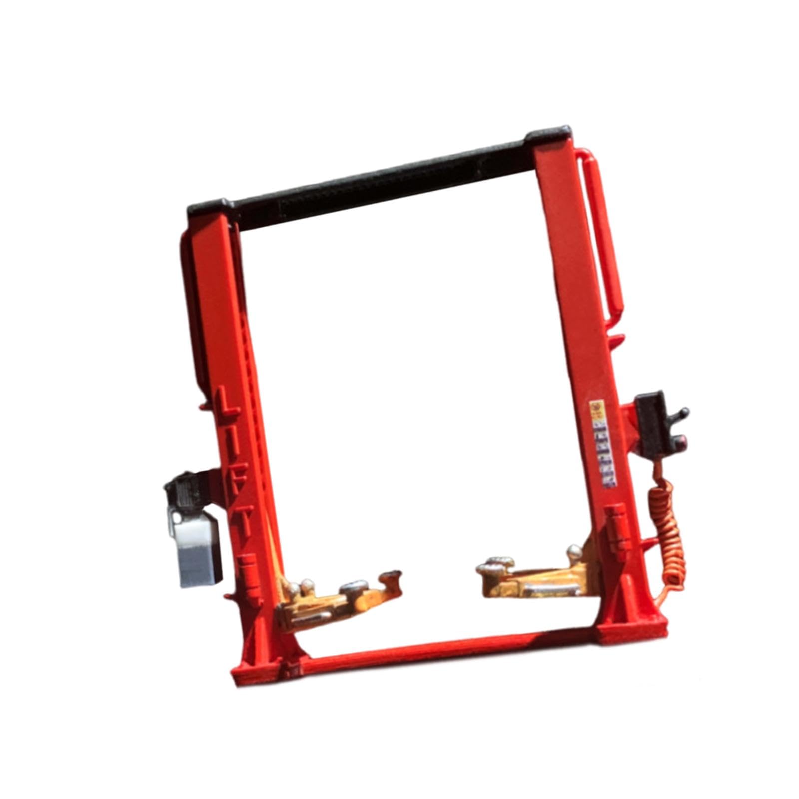 Gralara Automobilheber Modell 1 64 Maßstab Diorama Fahrzeug Lift Stand Dekor Modell Mini Werkzeug Aus Harz für Sammler Heimdekoration Autoausstellung, Deluxe Edition Rot