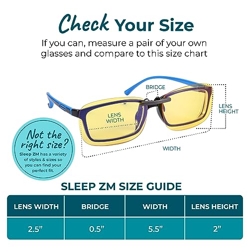 Image of Sleep ZM Clip On Blue Light Blocking Glasses - Sleep Help for Women + Men
