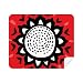 Sunflower Outline Mexico Totems Celebrate Cleaning Cloth Screen Cleaner 2pcs Suede Fabric