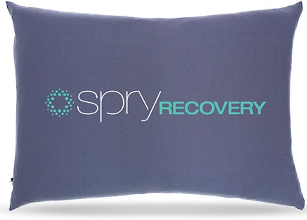 Spry Recovery Pillow Supportive Contouring Pillow with Adaptive Flo-Form Technology Great for Neck and Back Pain (Blue)