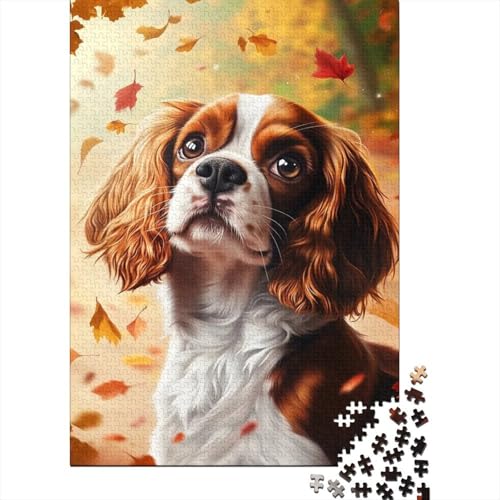 Puzzle de 1000 piezas de perro y otoño: un regalo original para relajación de adultos