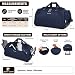Pierre Cardin Lightweight Roller Holdall with Wheels - Durable Large Navy Duffle Bag On Wheels, Travel Holdall, Gym, Cricket, Ice Skate and Tool Bag | Wheeled Duffel CL769 (Large Navy 30")