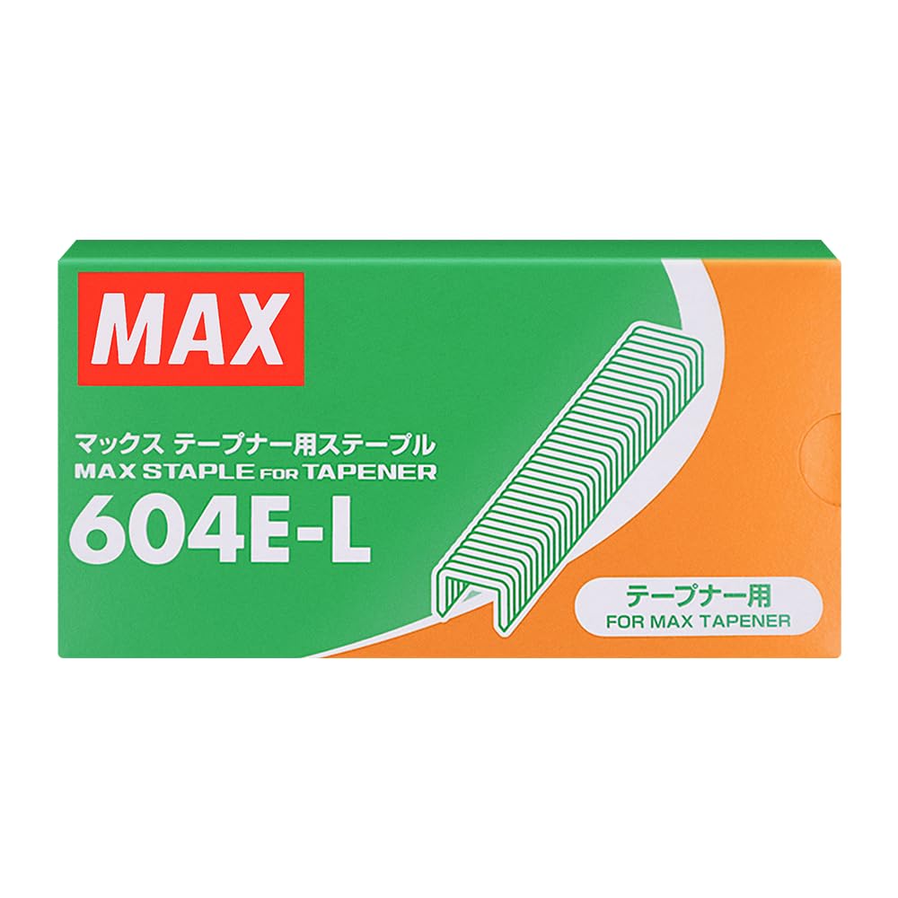 MAX USA Tapener MAX Staples 604E-L,1 Box Sanver Supply,4 inch x2 inch x0.25 inch
