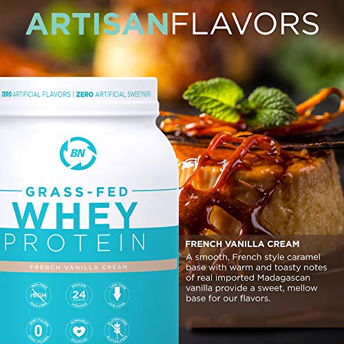 Grass Fed Whey Protein Vanilla 2lb - 100% Pure and Natural - 2lb/26 Servings - 24g Protein - Cold Processed - Non-GMO - rBGH-Free - High Quality from Happy Healthy Cows USA - Thumbnail 4