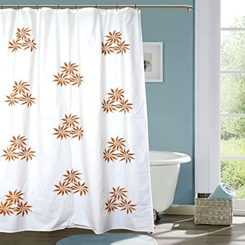Image of Feelings Shower Curtain PVC Waterproof Curtain for Shower 7 Feet with 8 Hook - 54 x 84 Inch Printed Shower Curtain (Pattern - B)