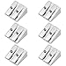 Produktbild hocadon 6 Stück Metall Doppelspitzer, Bleistiftspitzer aus Metall, 24 x 23 x12 mm Dual Anspitzer (Geeignet für 8mm und 11mm)
