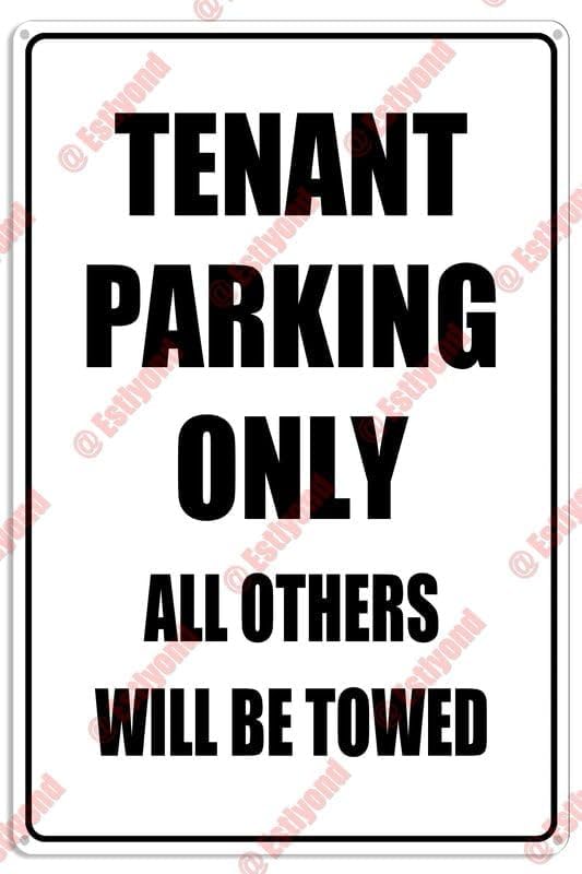 Amazon.com: Btbaspa Tenant Parking Only All Others Will Be Towed ...