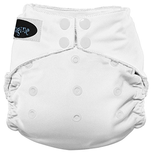 Imagine Baby Products Stay Dry All-in-One Snap Diaper, Snow