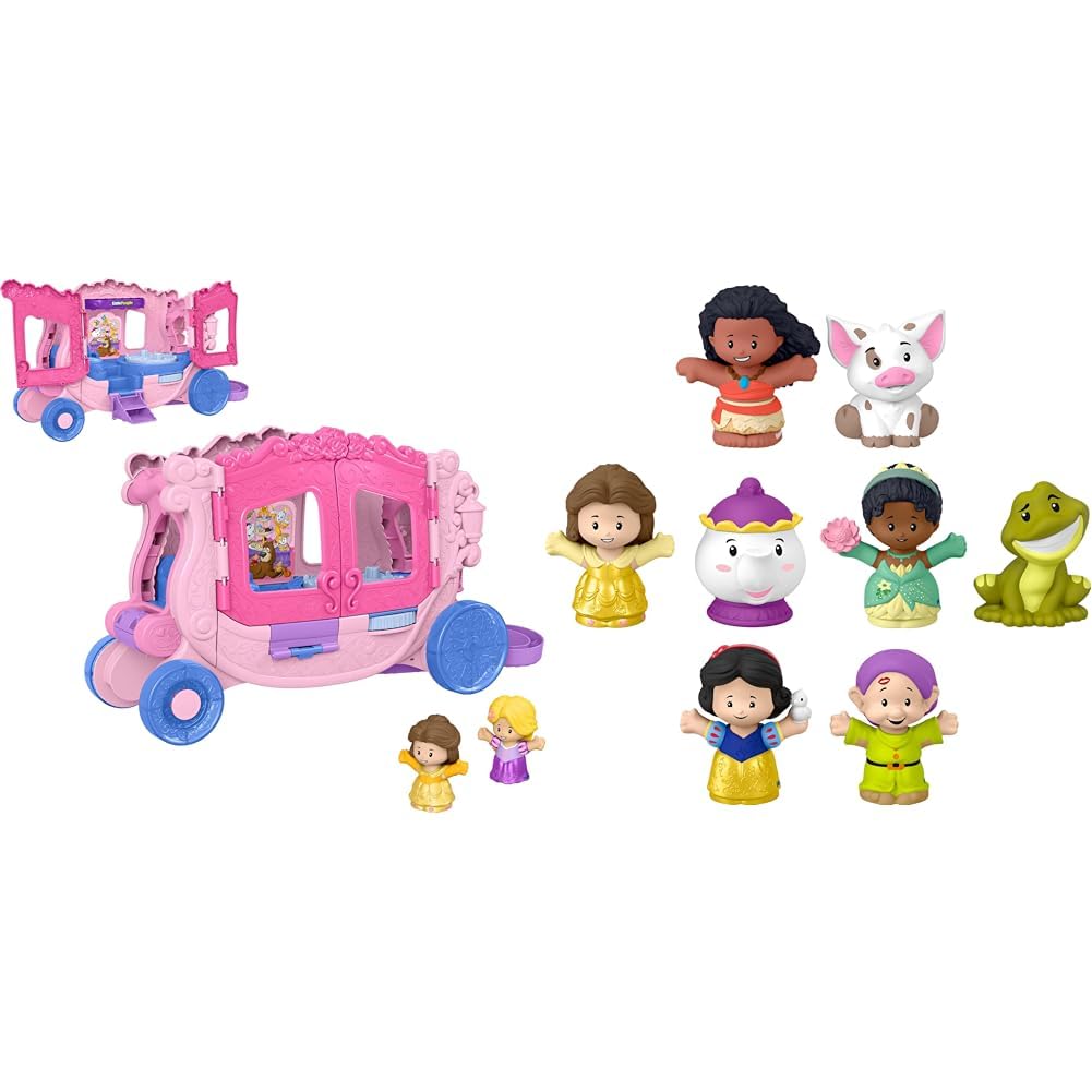 Fisher-Price Bundle of Fisher-Price Little People Disney Princess Pull-Along Musi