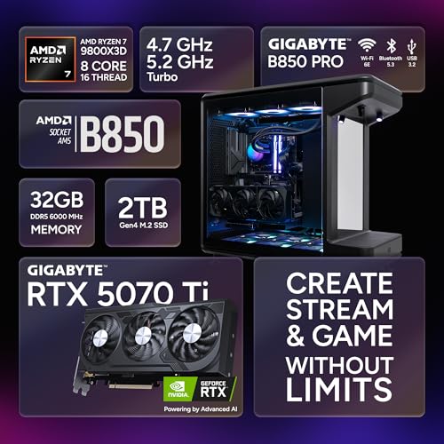 Image of Cooler Master MF360M Pro Gaming PC - AMD RYZEN 7 9800X3D, NVIDIA GeForce RTX 5070 Ti 16GB, 32GB DDR5 6000MHz, 2TB Gen4 M.2, Windows 11, MWE Gold 850 V3 PSU, ATX Desktop PC