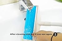 Vista 4 de Removedor de pelo adhesivo reutilizable sin cinta adhesiva para gatos y perros, con mango largo, herramienta lavable, cepillo para limpiar tu