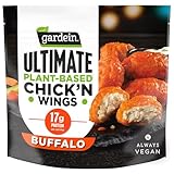 Gardein Ultimate Plant-Based Buffalo Chick'n Wings, Vegan, Frozen Meat Alternative, 14.8 oz.