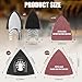248 PCS Oscillating Tool Sanding Pads Kit, 4 Finger Pads and 4 Triangle Pad, 120 Pcs Finger Sandpapers and 120 Pcs Triangle Sandpapers for Wood/Plaster Sanding