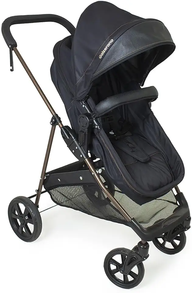 Carrinho de Bebê Galzerano Napoli 1448 de 0 Meses até 22kg Preto e Cobre