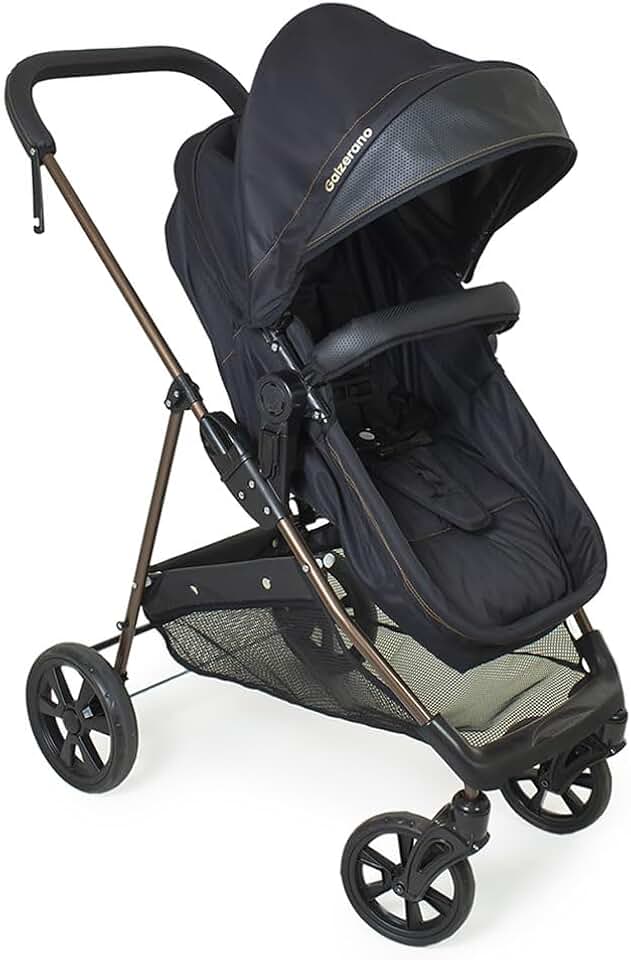 Carrinho de Bebê Galzerano Napoli 1448 de 0 Meses até 22kg Preto e Cobre