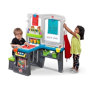 Step2 Great Creations Art Center for Kids, Toddler Easel for Arts & Crafts, Double-Sided Activity Board, Ages 3+ Years Old