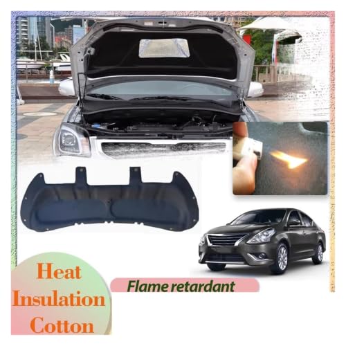 Tapis d'isolation capot Nissan Versa Latio Sunny N17 thermique - 3