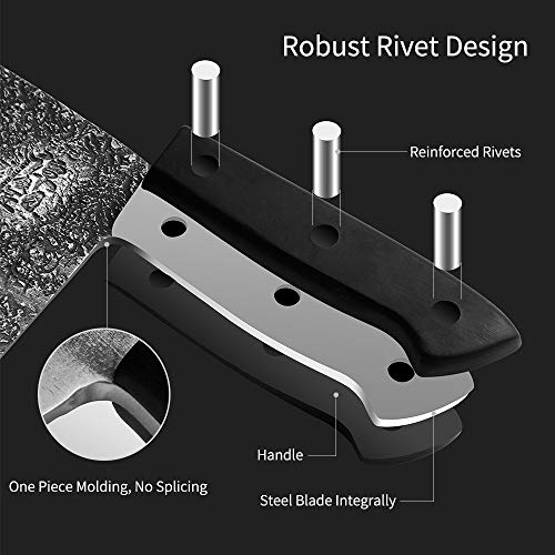 Chef Knife,Serbian Chefs Knife,Professional Meat Cleaver Camping High Carbon Steel Butcher Knife,Forged Kitchen Knives #TOP6