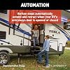 Kwikee 39 Series Electric Step Assembly, Logic Control Unit, Power Switch Kit for RV, Travel Trailers, Hidden Light, 8.5 Step Rise, Anti-Slip Surface, 12V DC Motor, Steel Construction - 3724742