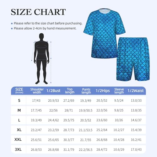 Pijama de dos piezas suave para hombre que buscan dormir sin calor 4
