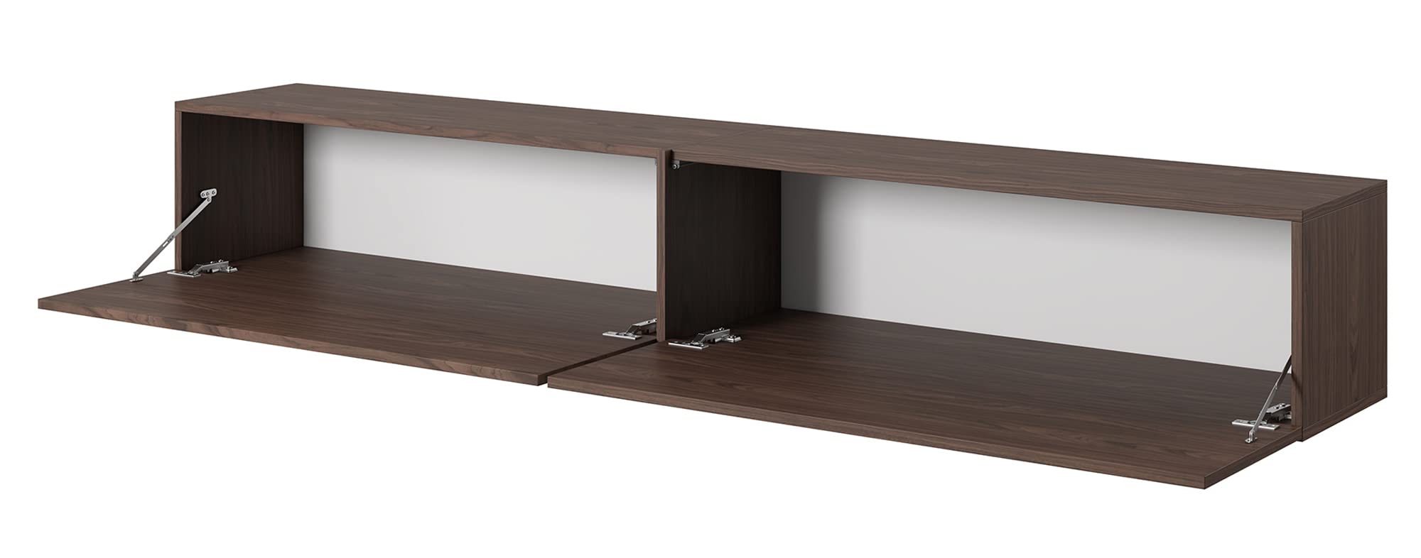 Selsey TV Schrank Board Sideboard Fernsehtisch Fernsehschrank 200 cm Hängend Walnuss Bisira