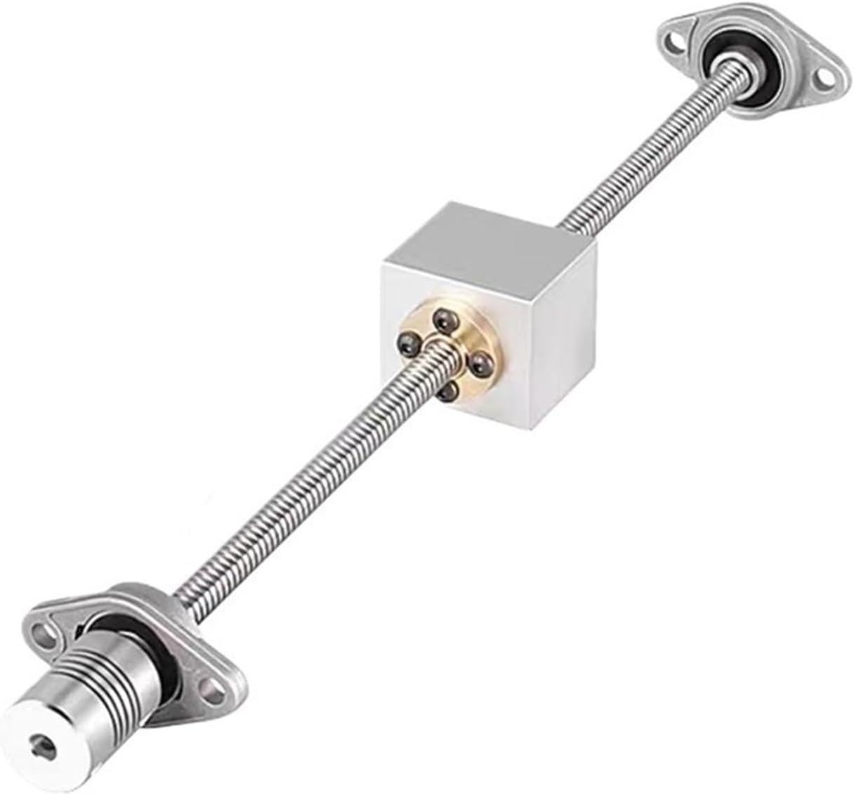 Lead 4mm KFL Set T12 200/250/350/500mm Brass KFL001 Buffer Brake + Flexible Coupling(300mm)