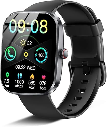 Smart Watch for Men, 1.91" NEW Smartwatch(Answer/Bluetooth Call), Fitness Tracker Watch with 24/7 Heart Rate, Reloj with Sleep Monitor//Step/Calories/110+ Sport Modes/IP68 Waterproof, for Android iOS