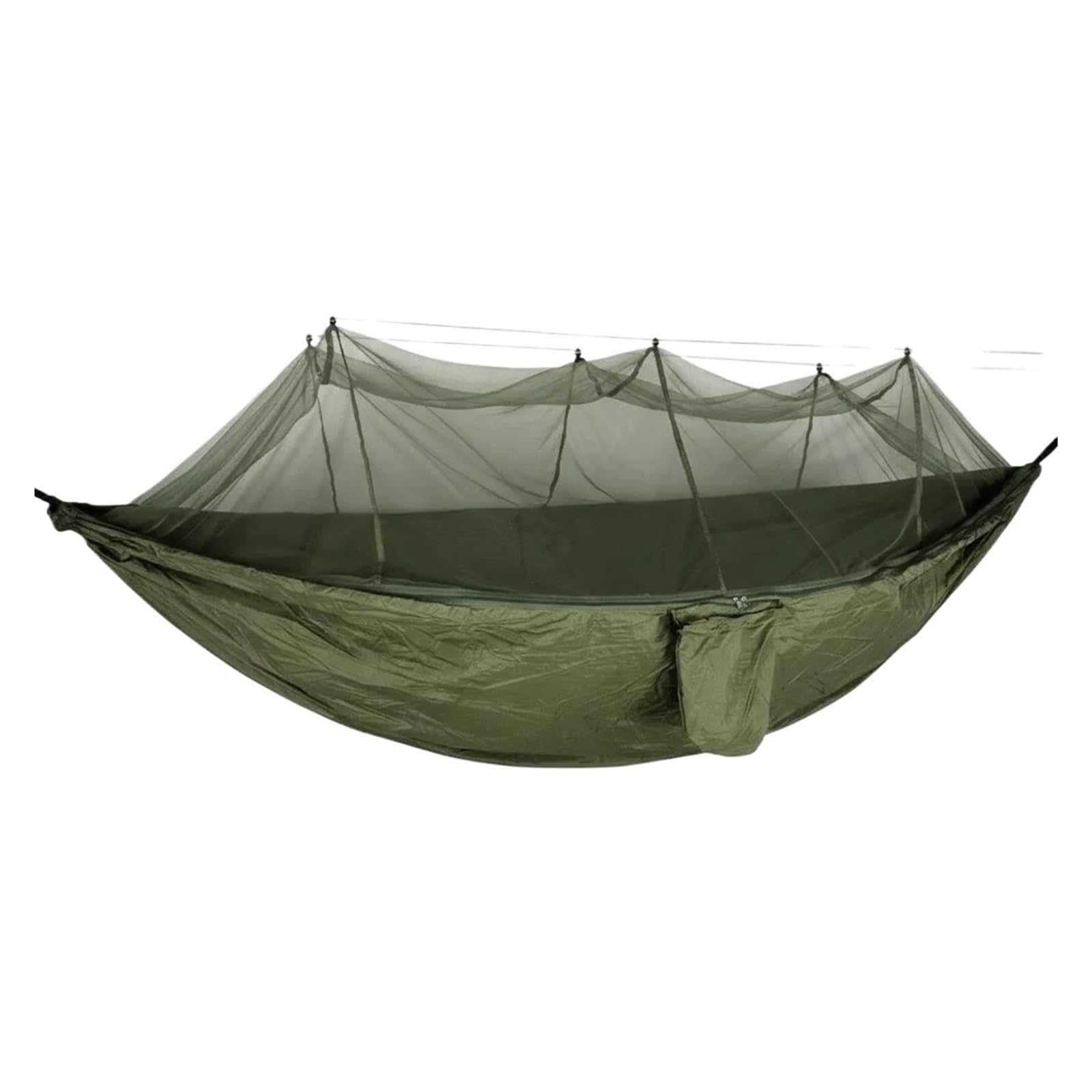 Moskitiera ogrodowa, Ultralekki przenośny hamak kempingowy z siatką Multicolor dla 2 osób(Army Green)
