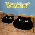 Bathroom Rug - Bathroom Mat,Black Cat Bath Mat,20x22inch | Non Slip Bath Mats for Bathroom Kitchen Bedroom,Home Decorations Gifts