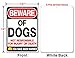 Beware Of Dogs Sign,Faittoo Large 14 x 10 Inches Thick 0.40 Rust Free Heavy Duty Aluminum - UV Printed - Fade Resistant - Reflective - Indoor or Outdoor Use - Easy To Mount