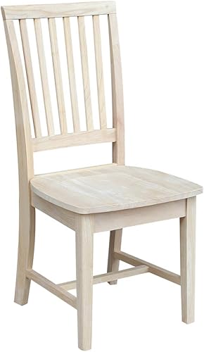 Miniatura 5 de International Concepts - Juego de sillas auxiliares de misión, sin terminar y conceptos con brazos