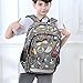 Glaphy Educational Science Cartoon Cute Backpack School Bag Lightweight Laptop Backpack Student Travel Daypack with Reflective Stripes