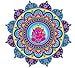 Raum der Stille Mandala per finestra, autoadesiva, molto luminosa, diverse varianti (14 cm di diametro, Ganesha)
