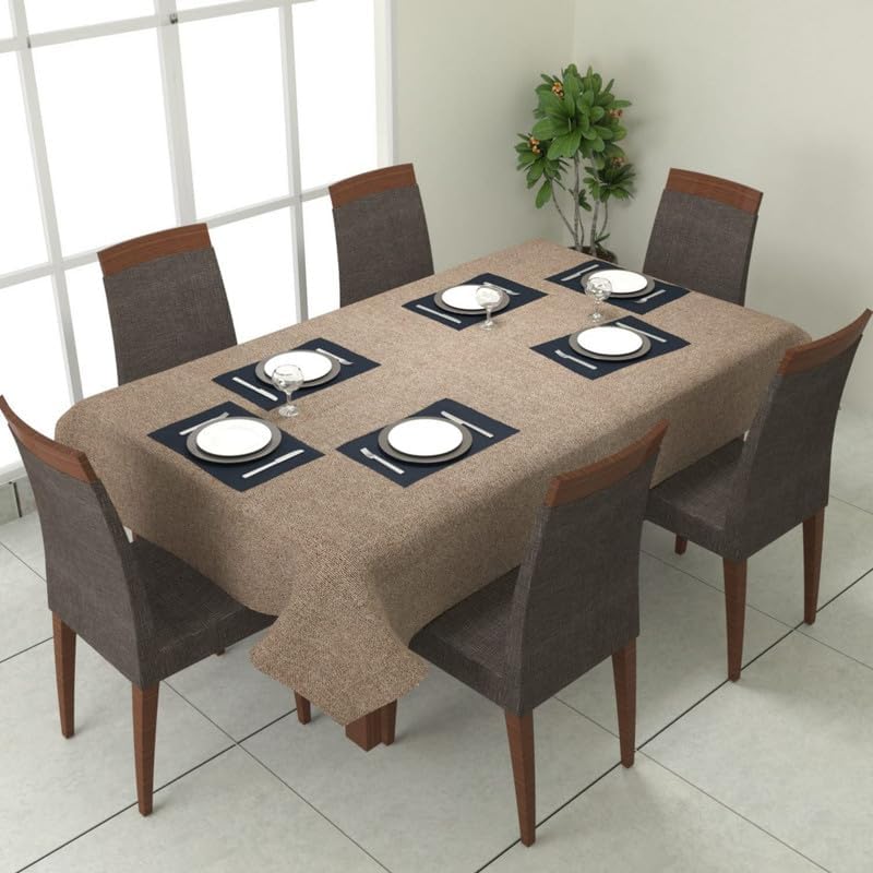 CLASSIC CHARM Solid Washable Jute Fabric Heat Resistant Table Cover Cloth for Dining Table/Kitchen 8 Seater Pack of 1 (50x100 Inches, Light Amber) (B0CY2J37X2) Amazon Price History, Amazon Price Tracker