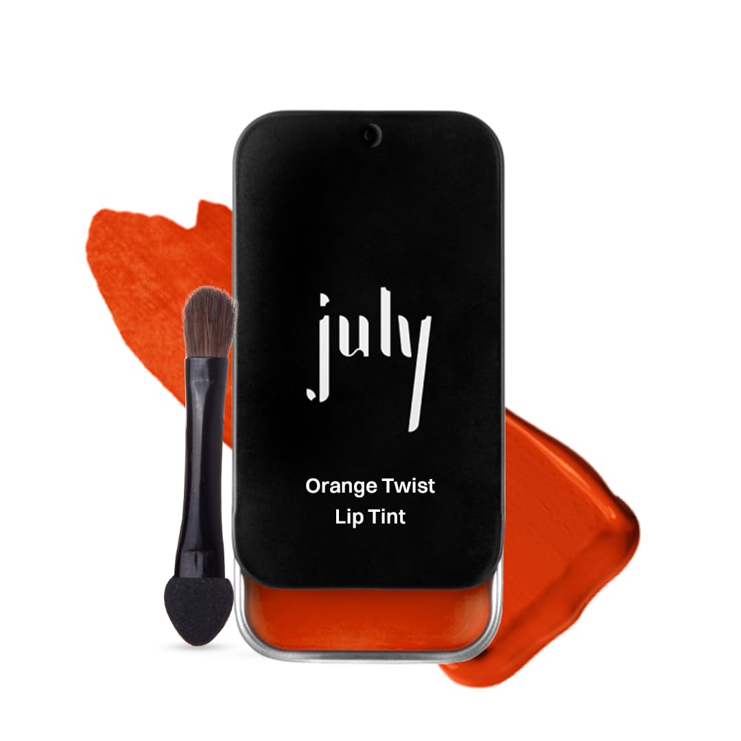 July Orange Twist Lip & Cheek Tint | 3in1 Tint for Lips | Cheeks & Eyelids | SPF 15 | 24 hr Moisturization | Vibrant Creamy Matte | Enriched with Jojoba Seed Oil & Sweet Almond Oil | 10gm (Orange)-image-42