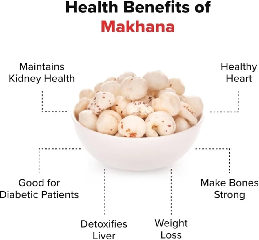 Image of NUTLIX Phool Makhana - 1kg| Fox Nuts /Lotus Puffs Seeds | Makhana, Fit for Fasting | Natural & Crunchy Makhana Fit for Fasting | High Protein & Rich in Fiber Healthy Snacks