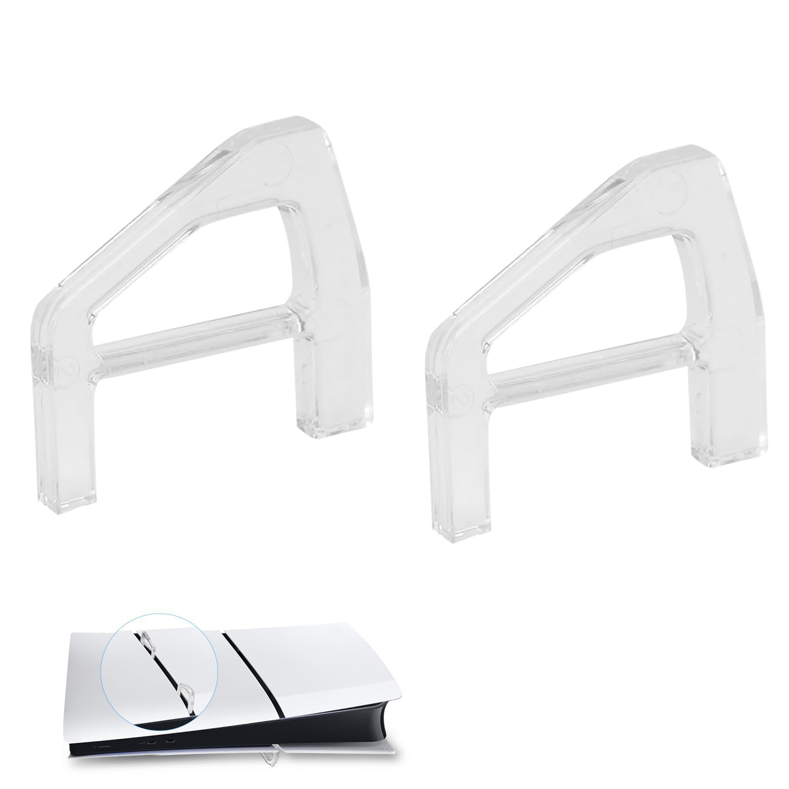 2pcs BharatBazaar Horizontal Stand for PS5 Slim/Pro Digital 2 Pieces