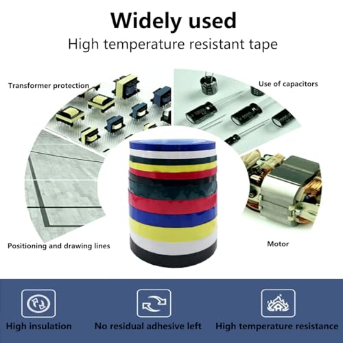 Autoclave Tape Instruments Identification 12 Rolls of Tape for Instruments Identification 6 Multi-Colored Electrical Tape Autoclavable 270 Fahrenheit