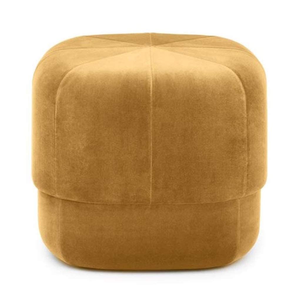 Reposapiés maquillaje tocador taburete reposapiés otomano amarillo
