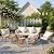 NICESOUL® 6 Pcs Boho Outdoor Patio Furniture Set with Beige Cushion, Bohemian style Chair with Coffe Ice Bucket, High-End Comfy Cozy Wicker Conversation Sofa for Garden Balcony Deck Porch and Backyard
