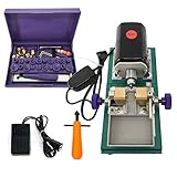 YaeTek 110V Full Set Jewelry Jade Pearl Stepless Drilling Holing Machine Driller Tools - Pearl Drilling Machines Driller Drill Holder for Shell Coral Amber Stone Silver