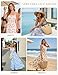 GRACE KARIN Summer Dresses for Women 2026 Vacation,Smocked Floral Maxi Dresses,Boho Beach Long Sundress Beige Flower XL