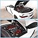 Engine Bay Panel Cover Trim Compatible with Chevrolet Corvette C8 Stingray 2020-2024 Aluminum Alloy 2PCS Engine Compartment Left Right Protection Leakproof Cover Trim Accessories (Red-Style B)