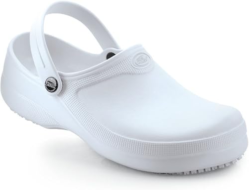 Shoes For Crews - Pantuflas de goma unisex, color blanco, talla 38 :  Amazon.es: Zapatos y complementos