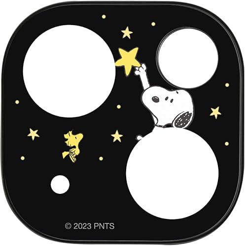 (Gourmandise) Gourmandies Peanuts Snoopy Camera Cover for iPhone 1515 Plus 1414 Plus Starry Sky SNGG-18B