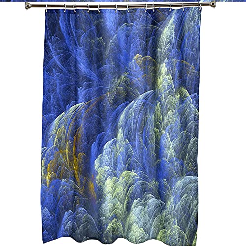 Rideau de douche en polyester de qualité KnSam arbres bleu vert - 7