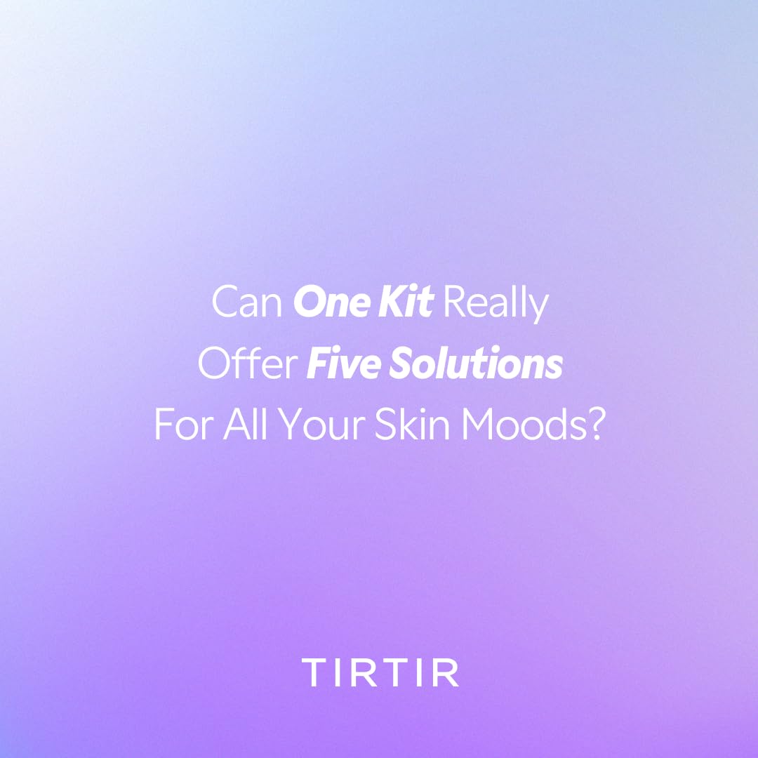 TIRTIR Kit di 5 Sieri con Potenti Attivi - Set di Cura Del Viso Coreano Con Vitamina C, Niacinamide, Acido Azelaico E Acido Ialuronico, Siero Idratante, Potenziatore Di Luminosità, Nutriente, Im