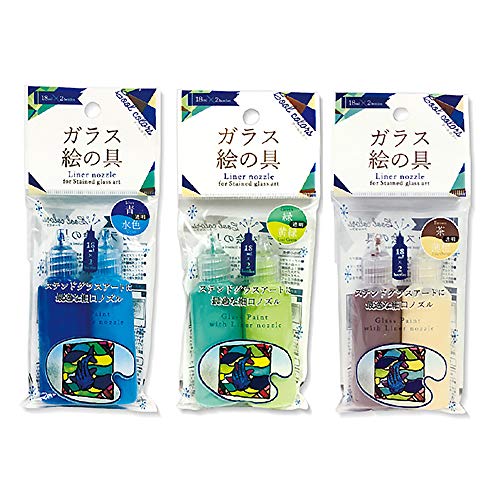 Amazon.co.jp: ナカトシ産業 ノズル型ガラスペイント クールカラー12入
