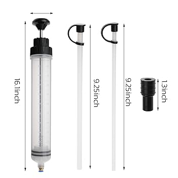 オイル流体抽出器ポンプ、充填オイル変更、シリンジボトル