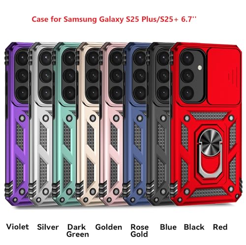 Hitaoyou Case Designed for Samsung Galaxy S25 Plus 6.7" 5G, Samsung S25 Plus/S25+ Case with Camera Cover & Kickstand Military Grade Shockproof Heavy Duty Protective Phone Case for Galaxy S25 Plus by Hitaoyou - Image 2